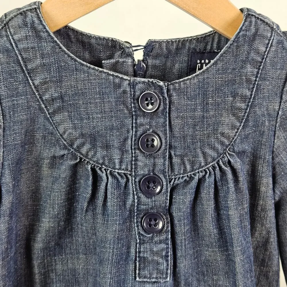 Girl's Denim and Floral Print Spring Summer Dress Bundle Set Size 3 | MINOR FLAW